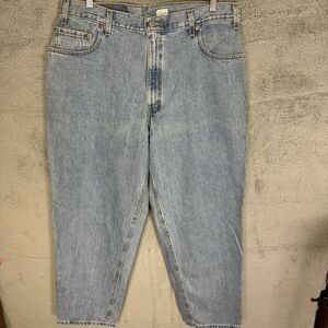 S Levi's 570 Jeans Mens 36x32 Blue Baggy Fit Tapered‎ Leg Denim VTG USA NWT